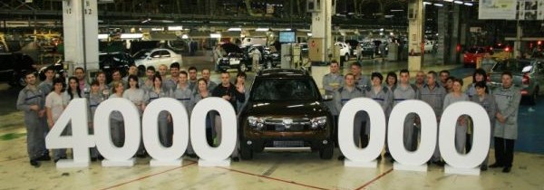 Dacia a produs 4 milioane de vehicule pana in acest moment